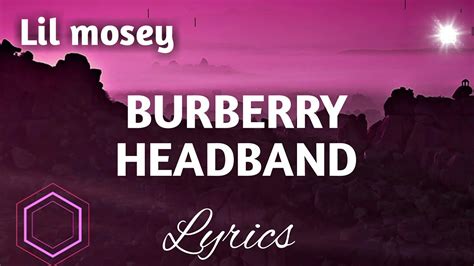 burberry headband|burberry headband lyrics.